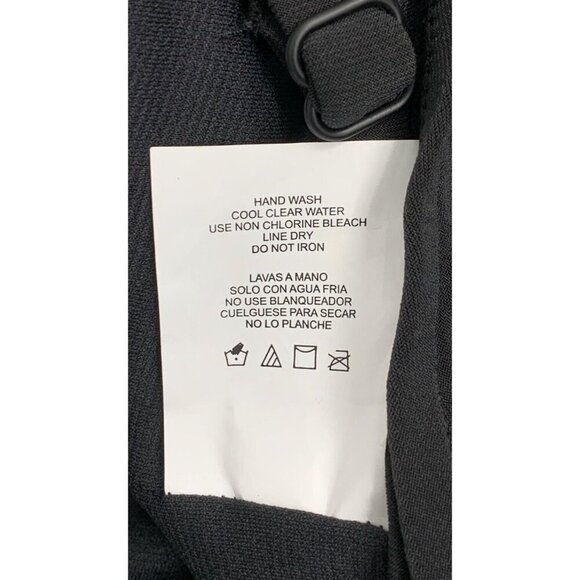 Aqua Green One Piece Swimsuit Short Romper UPF50 High Neck Black Plus 24W 24 - Picture 7 of 7